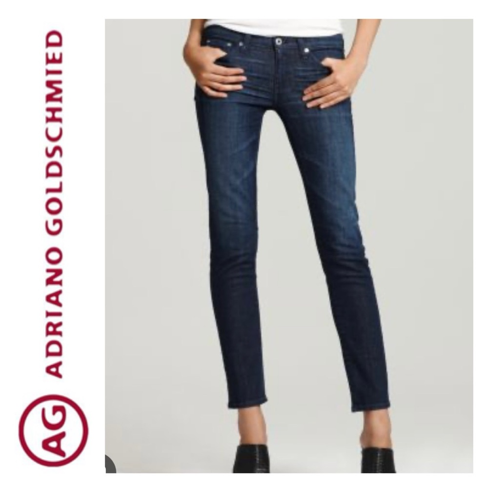 Ag Adriano Goldschmied Women's Dark Blue Slim Jeans